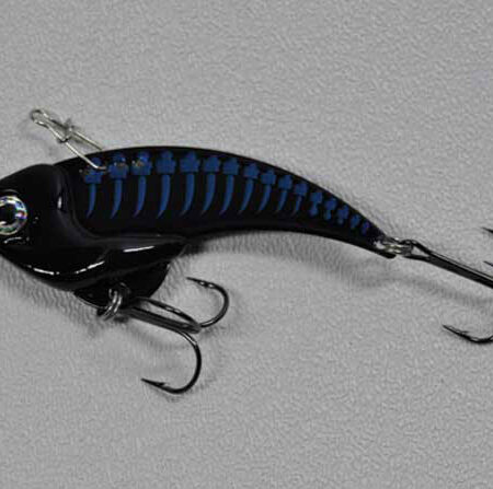 Fish Sense Lures Black Blue Stripe Binsky Blade